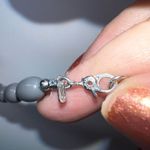 Monet  Vintage MCM Graduated Gray Beaded Necklace Photo 4