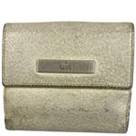 Gucci Vintage White Silver Metallic Women's Wallet Photo 0