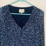 Sézane  Joe navy blue white flower print dress 2 Photo 2