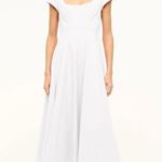 STAUD  Short Sleeve Wells Dress in White 6 Photo 0