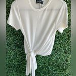 Modern Citizen - Jude Cropped Tie-Front Top in White - Sz Small | NWOT Photo 11