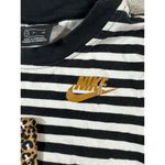 Nike  Striped/‎ Leopard Print Sleeves Long Sleeve Crop Women's Size S Photo 1