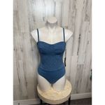 Haute Monde denim rhinestone bodysuit Photo 5