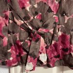 Moschino 💙💖 Vintage Pink Floral Silk Linen Blend Blouse Photo 1