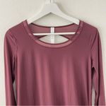Lululemon NWT Mix and Mesh Long Sleeve Activewear Open Back Top Redwood 4 Photo 5