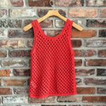 Madewell Open Knit Sweater Tank in Himalayan Orange, XS Photo 4