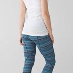 Lululemon Pace Rival Crop Space Dye Twist Turquoise Blue Legging Pocket Photo 2
