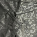 Yogalicious Black Floral Lux High Waist Elastic Free Side Pocket Ankle Leggings Photo 6