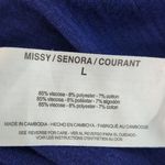 Jessica Simpson Navy T-shirt Dress Size Large Dark Blue Midi Dress Photo 7