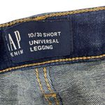 Gap  Jeans 10 30 Womens Short Universal‎ Legging Blue Skinny Modern Stretch Photo 3