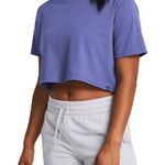 Under Armour PURPLE Boxy Cut Short Sleeve Crop Tee Women's Size XL Photo 0