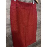 Anthropologie Moulinette Soeurs Pencil Skirt Red Wool Career Knit Size 2 NEW Photo 1