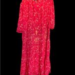 Free People 🔥-  pink  Floral Midi Dress Photo 3