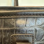 Hartmann Tote Croc Embossed Black Leather Zip close hand/shoulder bag Photo 5