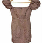 NBD  Mini Dress off Shoulder Puff Sleeves Pink Size‎ Small Photo 0
