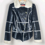 Apple Bottoms Vintage Faux Leather Black Womens Y2K Jacket Coat Size M Photo 0