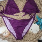 Victoria's Secret  triangle tie bikini top with tie back triangle bikini bottoms Photo 4