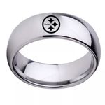 Silver Pittsburgh Steelers Arc Ring Photo 0