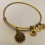 ALEX AND ANI Russian Gold Water Lily Adjustable Charm Bangle Bracelet Photo 1