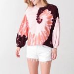 Rebecca Minkoff ☀️3/$25  Rosie Tie Dye Sweatshirt xs balloon sleeve Photo 0