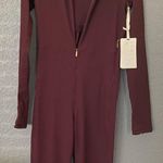 Athleta NWT + ALICIA KEYS Goddess Bodysuit, Maroon, Size M 450639 Photo 0