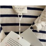 Sézane Sezane Gael Mariniere Striped Long Sleeve Top with Ruffles Photo 9