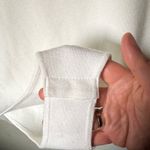 White Fitted Bodysuit with Long Sleeves Size L Photo 4