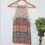 love on a hanger Knit crochet shirt Love‎ on a Hanger boho tank top small NEW Photo 1