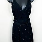 Giorgio Armani Vintage 90's Le Collezioni Dress Womens 6 Black Belted Polka Dots Photo 6