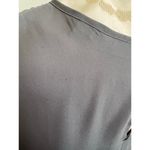 New York & Company Semi Sheer Cap Sleeve Blouse Large Gray Photo 7