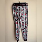 Disney Mickey Mouse Jogger Pajama Pants Size Small Black and Red Photo 8