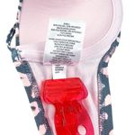 Shade & Shore Grey Pink Leopard Underwire Bikini Top Tie Front Size 34B Photo 4