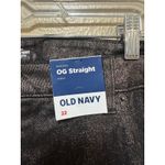 Old Navy Womens High Rise OG Straight Ankle Jeans Metallic Black Size 22 Photo 3
