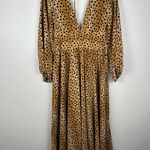Free People Jayde Leopard Print Boho Maxi Dress Sz 4 Photo 7