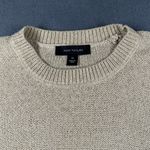 Ann Taylor ‎ Sweater Womens XS Metallic Short Sleeve Puff Shoulder Pullover Knit Photo 2