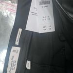 Abercrombie & Fitch  90s Straight Ultra High Rise Vegan Leather Pants 32/14 Short Photo 3