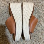 Freebird Leather Cognac Brown Platform Espadrille Wedge Heel Sandals Slip On Size 10 Photo 4