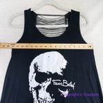 Allegra K New! Gothic Skull Backless T-Shirt black, Hollow Tassel, size S Photo 6