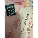 SheIn NEW Pink Floral Ruched Sleeveless Cami Camisole Tank Midi Bodycon Dress M Photo 4