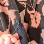 Vintage 80's Barbara Barbara Brown Black Tropical Floral Pants Jumpsuit Size 12 Photo 6