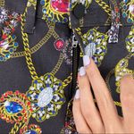 L'Agence L’Agence Margot High Rise Skinny Jeans Jewel Print Coated 25 Photo 4