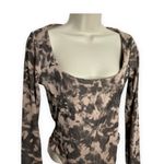 Pretty Little Thing Pretty Little Thing Beige Tie Dye Bodysuit Size US 6 Photo 3