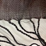 Indian Black Tasseled Scarf Unisex Womens One Size Fits All Photo 8