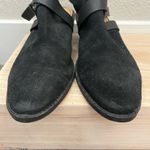Splendid  Black Suede Leather Slingback Open Back Ankle Booties 10 Photo 2