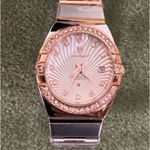 #401 POEDAGER Rose Gold Detail Watch Silver Photo 6