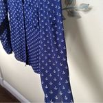 EXPRESS ❤️ “The Portofino Shirt” Anchor Navy Blue & White Sz S EUC CLEARANCE Photo 2