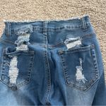 Red Fox  Distressed Blue Flare Jeans Photo 14