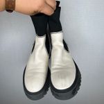 Bershka Premium Ankle Boots White Black Platform Lug Sole Size 37 EU Photo 1