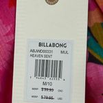 Billabong  Heaven sent open back puff sleeve tropical bohemian mini dress NWT MD Photo 9