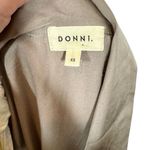 DONNI Silky Bowling Shirt Button Down Blouse in Mushroom Tan Size XS Photo 11